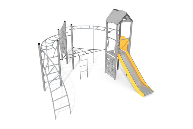 3D rendering af Play tower - Active single tower climbing system