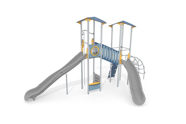 3D rendering af Play tower - Aquarius INOX double tower