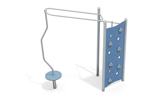 3D rendering af Climbing structure - Aquarius INOX carousel