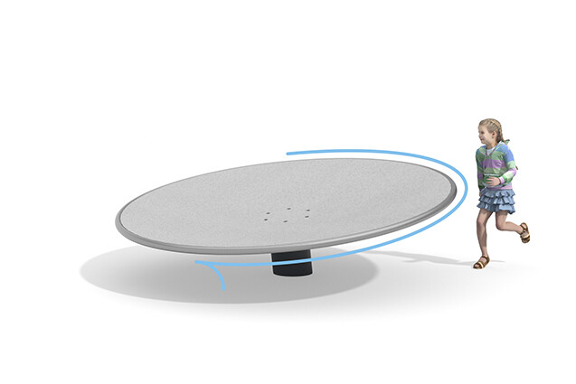 3D rendering af Carousel - Disc large