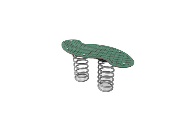 3D rendering af Seesaw - jumping platform green l 103 cm