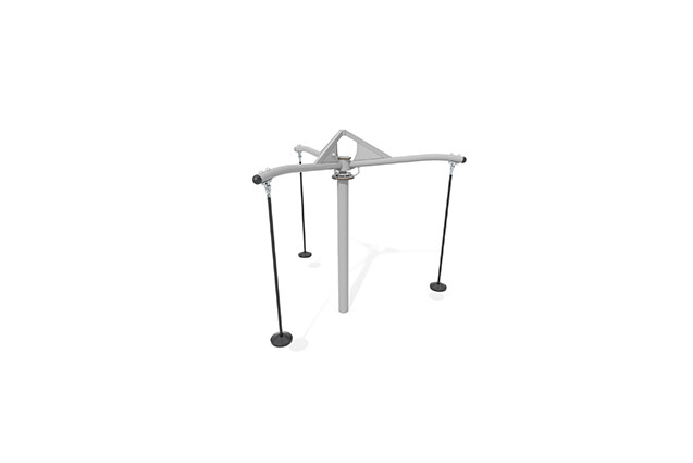 3D rendering af Carousel - Steel swing carousel