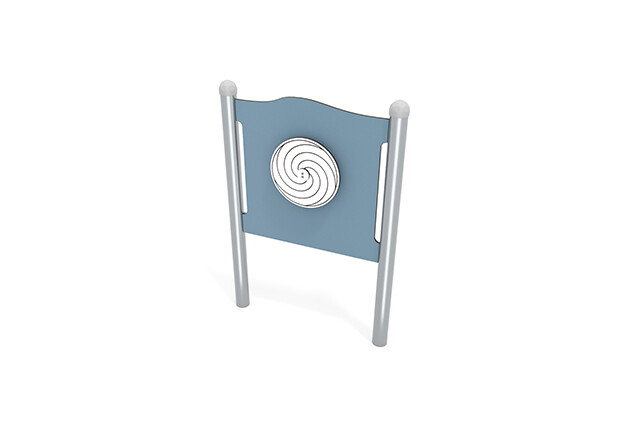 3D rendering af Activity board - hypnosis wheel blue