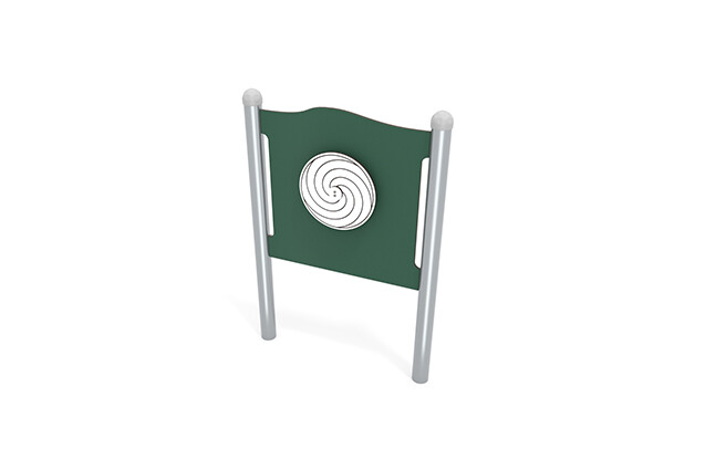 3D rendering af Activity board - hypnosis wheel green