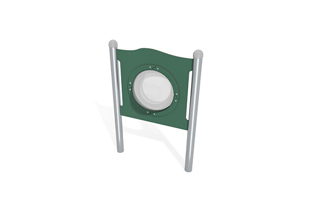 3D rendering af Activity board - porthole/window green