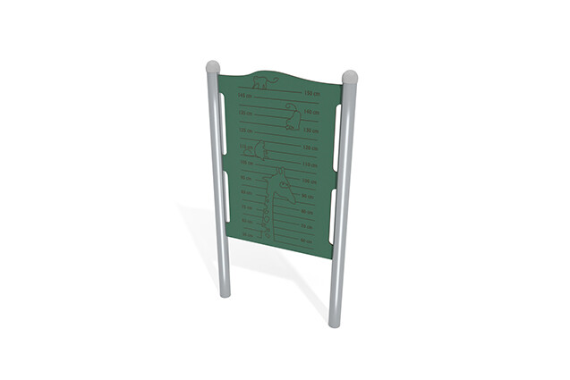 3D rendering af Activity board - altimeter green