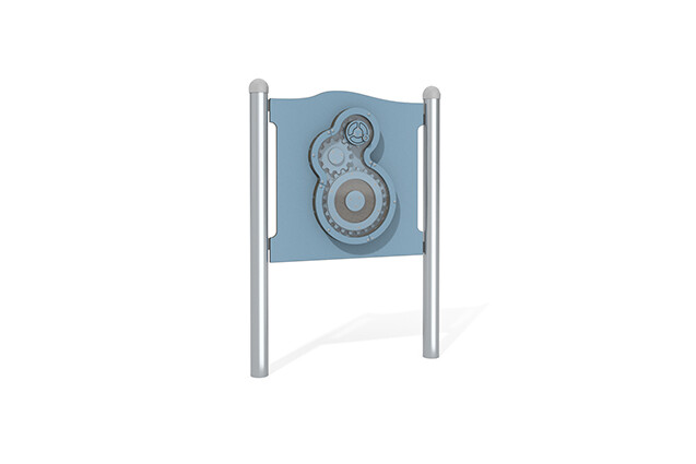 3D rendering af Activity board - turn the gears blue