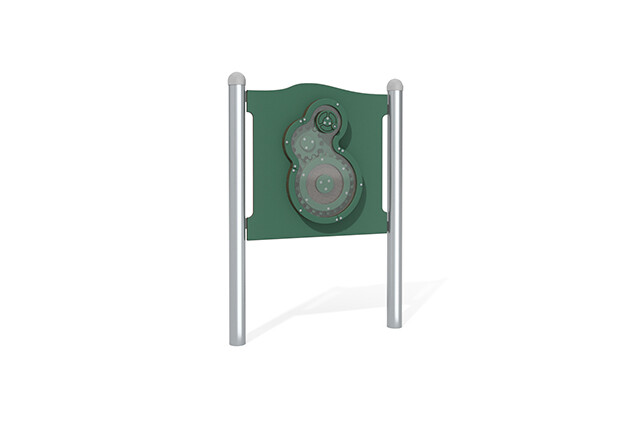 3D rendering af Activity board - turn the gears green