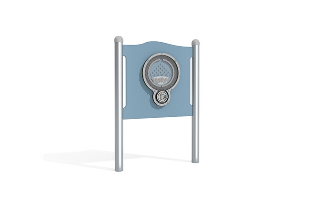 3D rendering af Activity board - labyrinth game blue