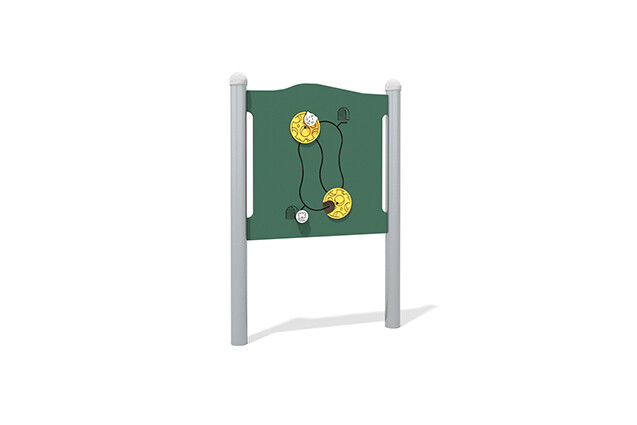3D rendering af Activity board - cat and mouse game green