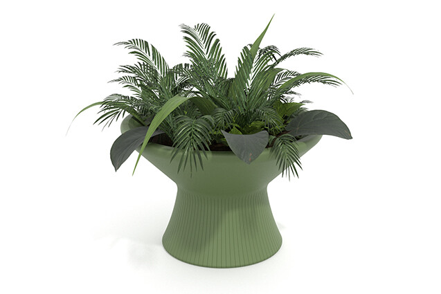 3D rendering af Outdoor furniture - Outi planter