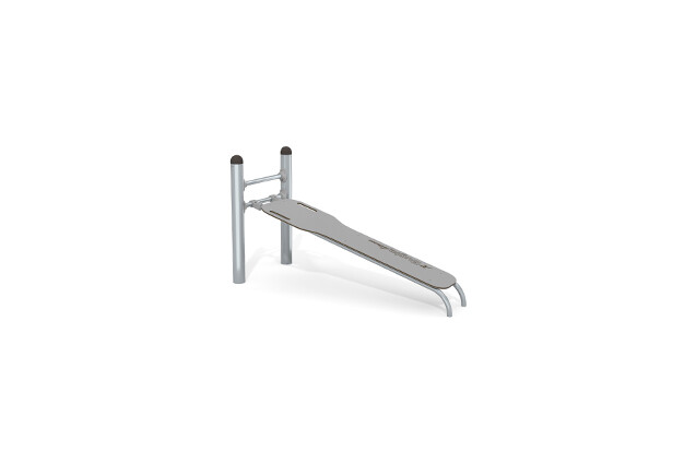 3D rendering af Fitness - Street Workout Inox incline bench grey