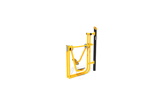 3D rendering af Fitness - Outdoor air walker yellow