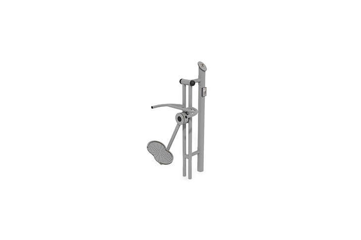 3D rendering af Fitness - Outdoor air skier grey