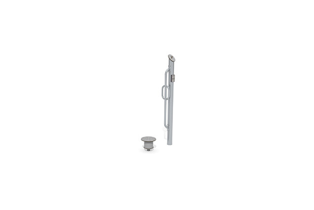 3D rendering af Fitness - Outdoor Inox standing twister grey