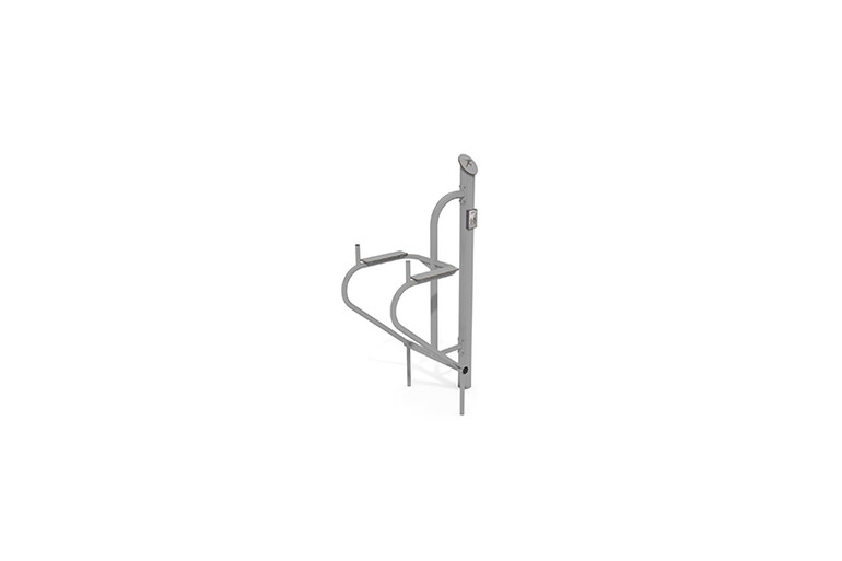 3D rendering af Fitness - Outdoor leg raiser grey