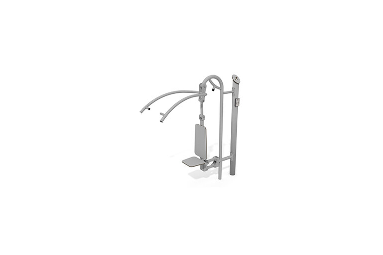 3D rendering af Fitness - Outdoor lat pulldown grey