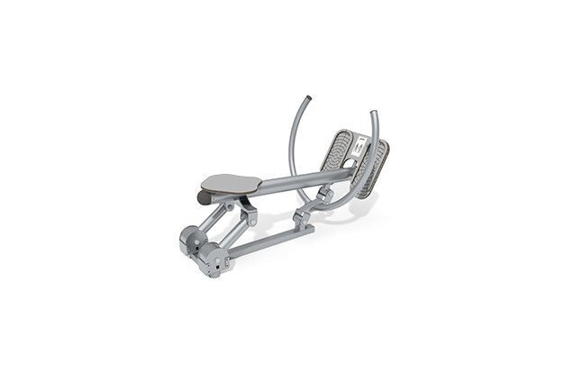 3D rendering af Fitness - Outdoor Inox rowing machine grey