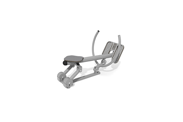 3D rendering af Fitness - Outdoor rowing machine grey