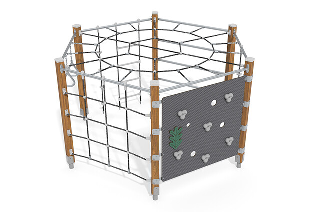 3D rendering af Climbing structure - ECO hexagon