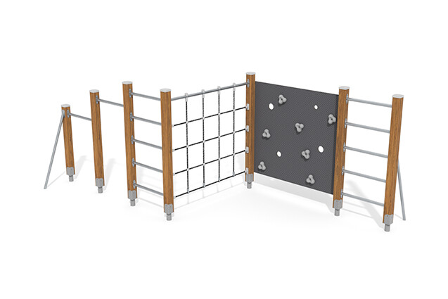 3D rendering af Climbing structure - ECO climbing track M