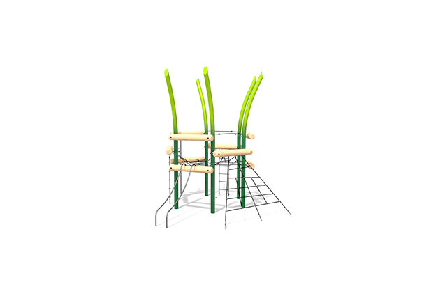 Y Ramp Nature-inspired climbing system for public playgrounds