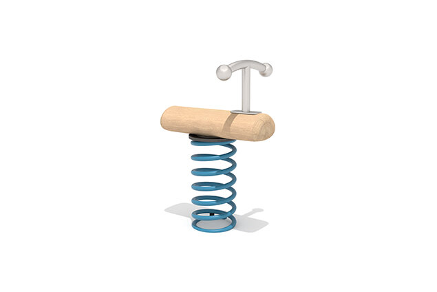 3D rendering af Seesaw - Robinia Scandic animal-shaped rocker for one child