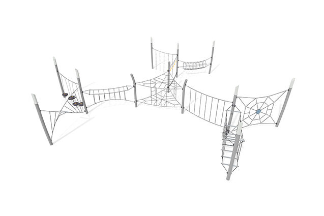 Obstacle course - Acrobat obstacle track 10 grey/black - Elverdal