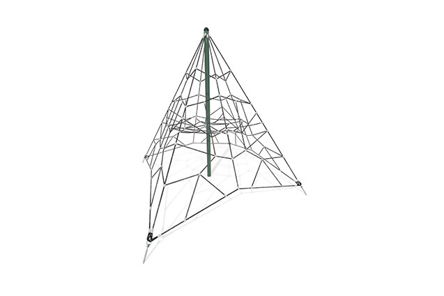 3D rendering af Climbing net - Acrobat pyramid 1 green/black