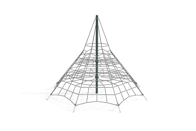 3D rendering af Climbing net - Acrobat pyramid 3 green/black