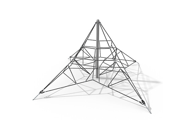 3D rendering af Climbing net - Acrobat pyramid 5 grey/black