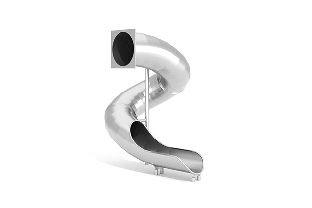 3D rendering af Slide - spiral h 2.5 m