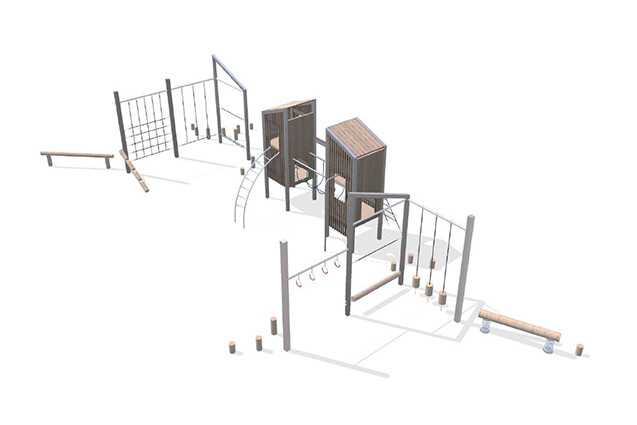 3D rendering af Play tower - Arthur package 3