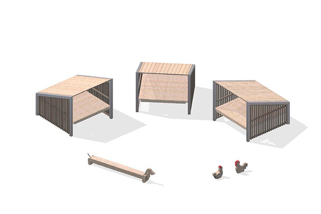 3D rendering af Playhouse - Arthur package 14