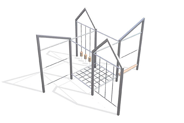 3D rendering af Obstacle course - Arthur package 21