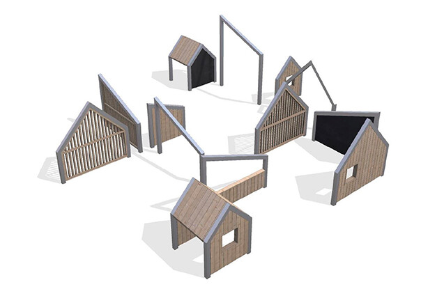 3D rendering af Playhouse - Arthur package 22