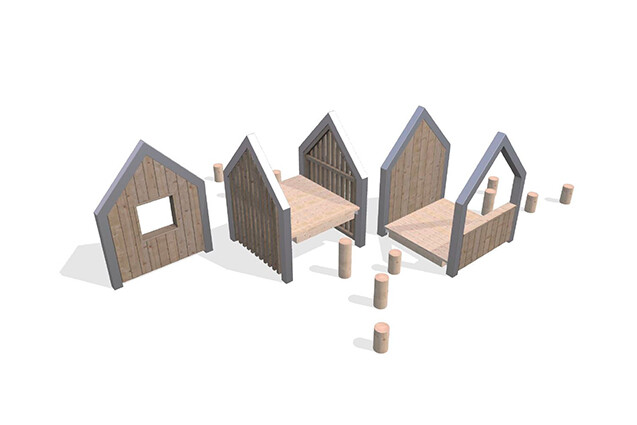 3D rendering af Playhouse - Arthur package 26