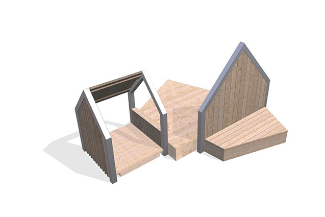 3D rendering af Playhouse - Arthur package 27
