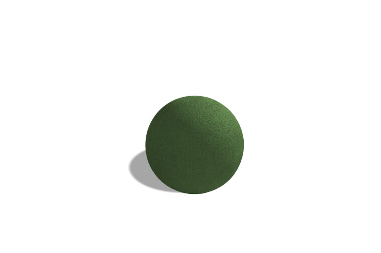 3D rendering af Play sculpture - Rubber ball SBR ø 0.5m