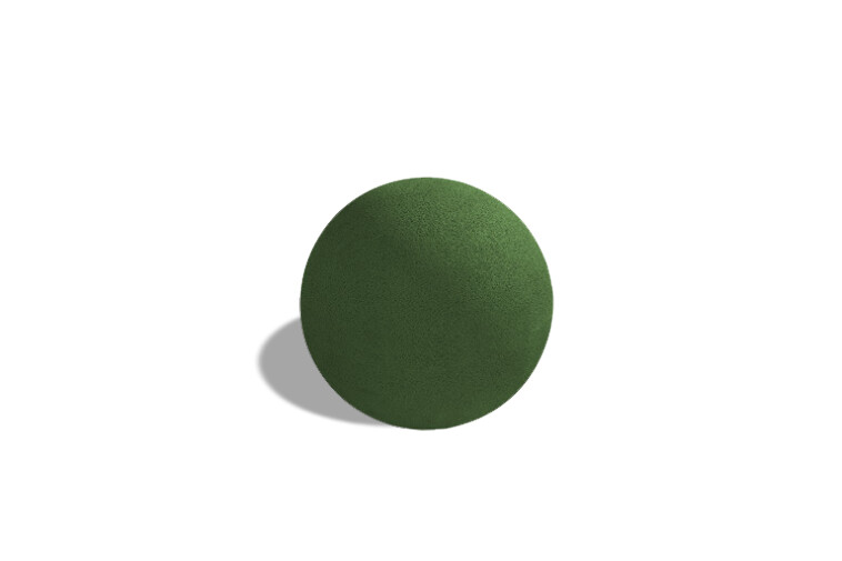 3D rendering af Play sculpture - Rubber ball SBR ø 0.7m