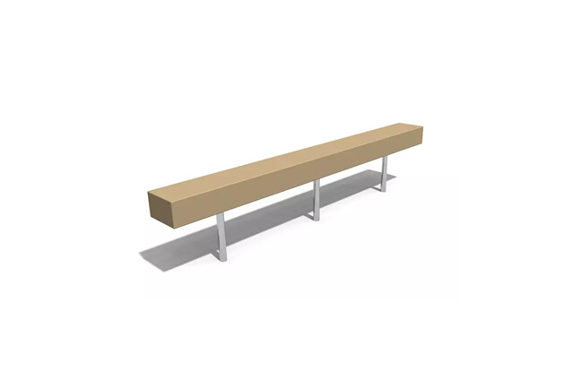 3D rendering af Outdoor furniture - bench single