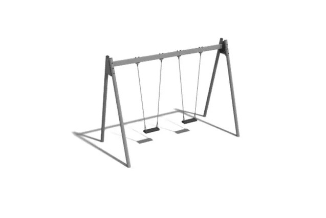 3D rendering af Swing - A-frame steel h 2.4m