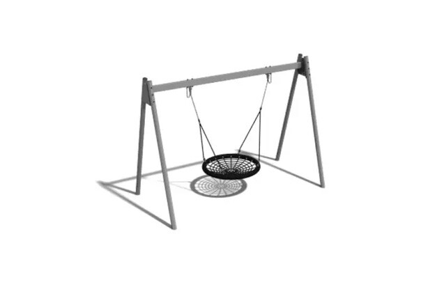 3D rendering af Swing - bird’s nest A-frame steel h 2.4m