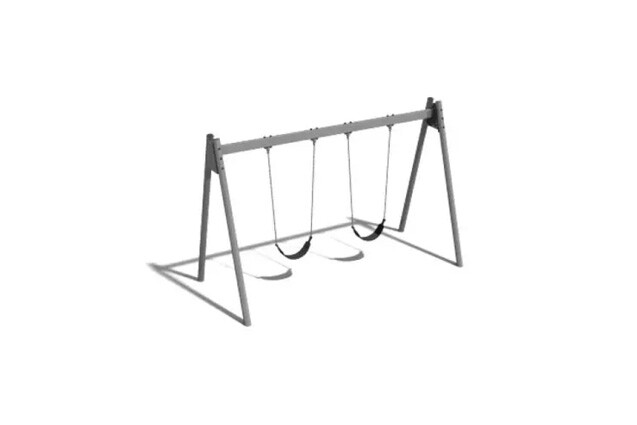 3D rendering af Swing - saddle A-frame steel h 2.1m
