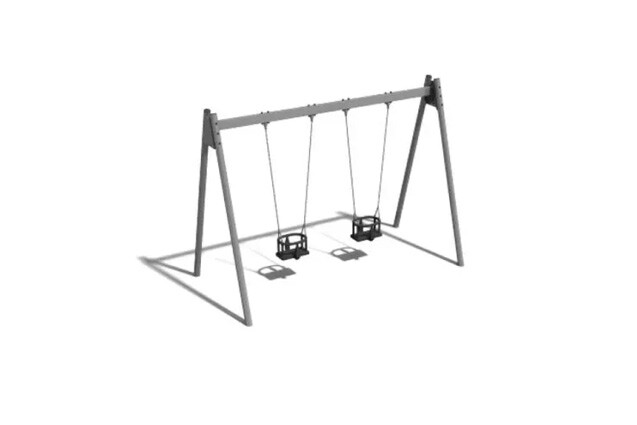 3D rendering af Swing - baby A-frame steel h 2.4m