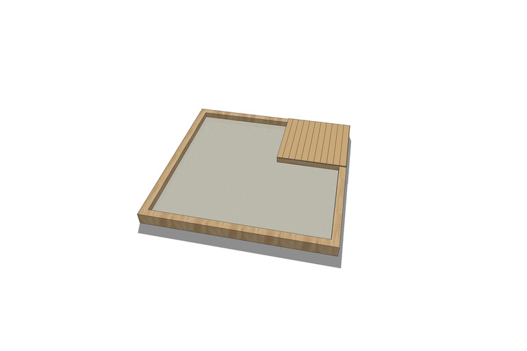 3D rendering af Sandpit - w platform