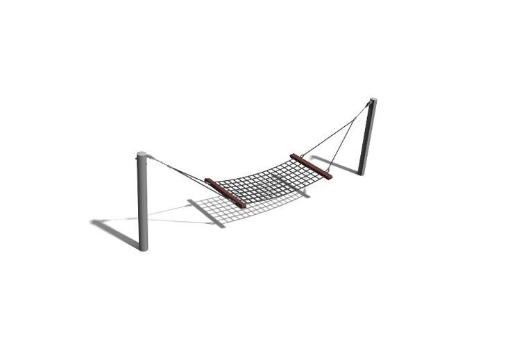 3D rendering af Swing - hammock single steel h 1.6m