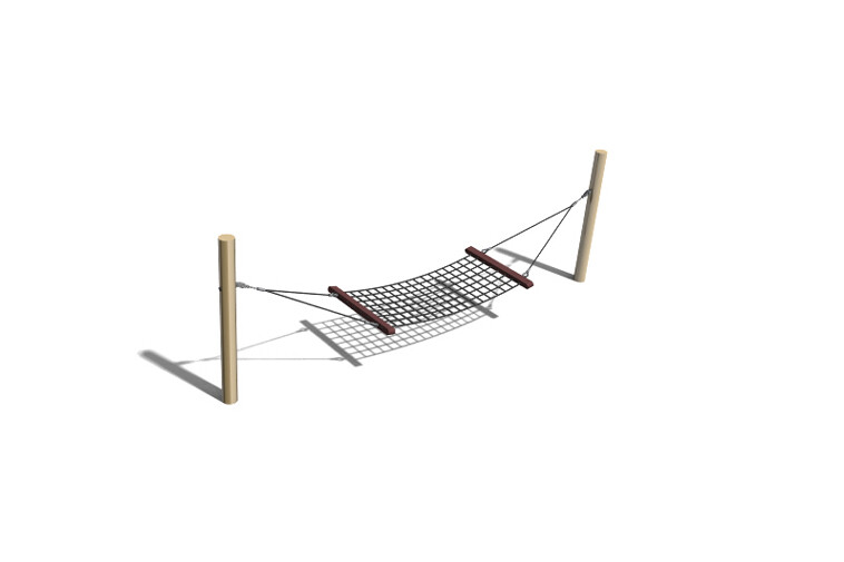 3D rendering af Swing - hammock single robinia h 1.25m