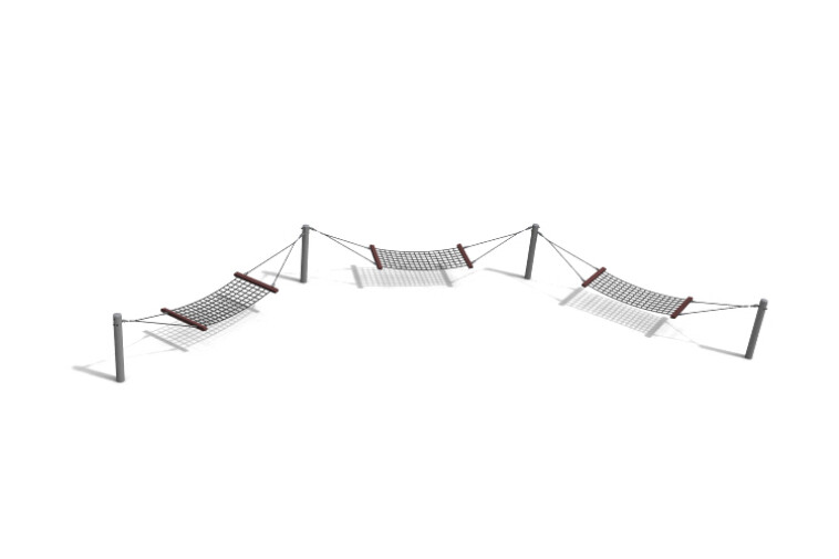 3D rendering af Swing - hammock triple steel h 1.25m