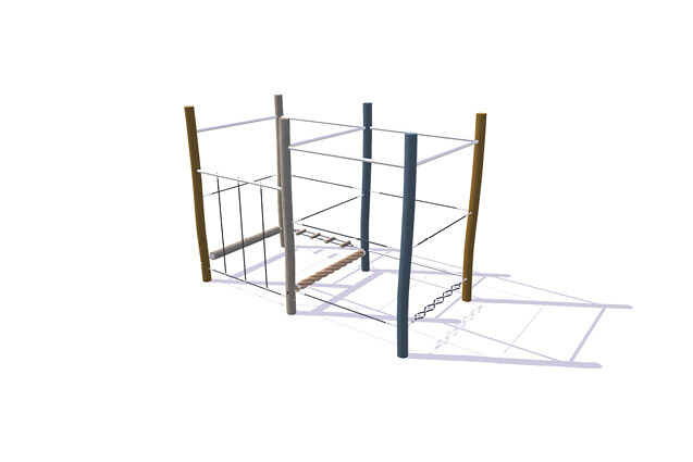 3D rendering af Obstacle course - package 20